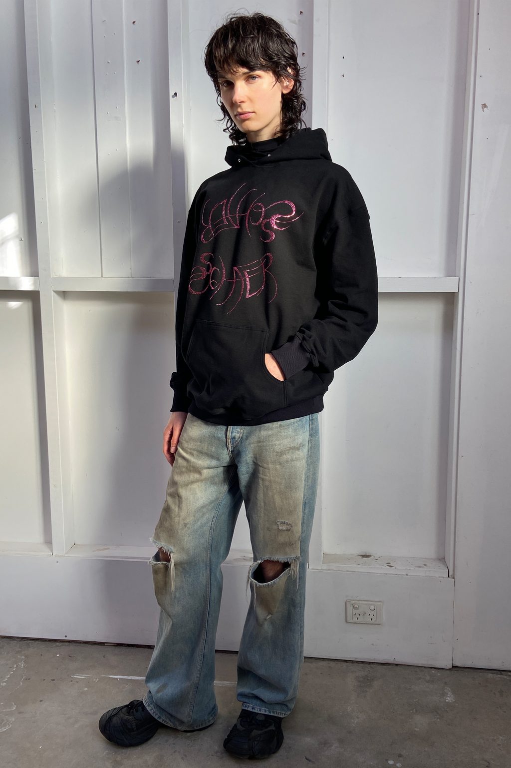 Double Hooded Hoodie - Pink