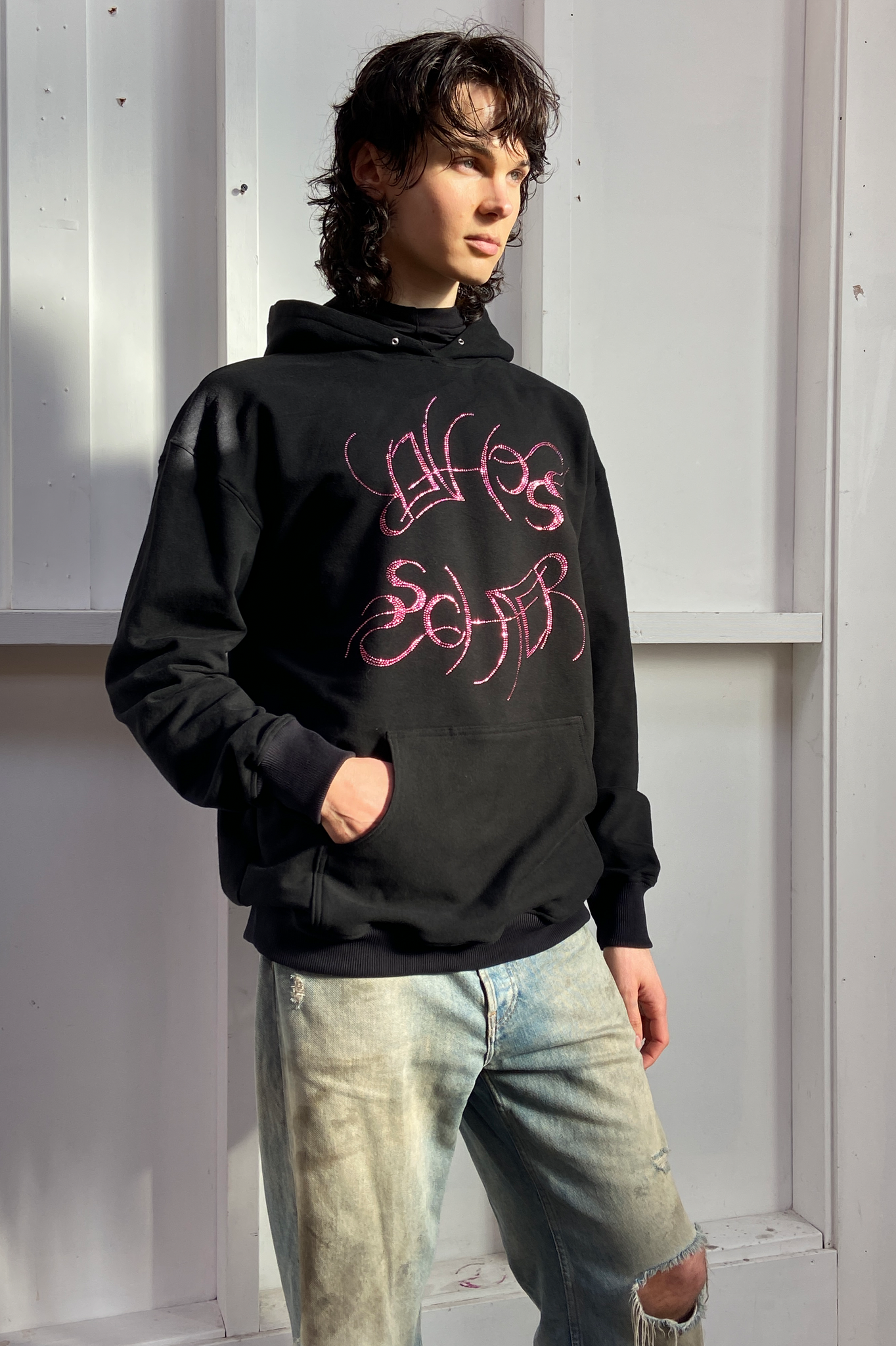 Double Hooded Hoodie - Pink